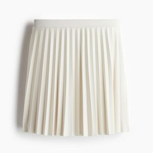 Pleated jersey skirt